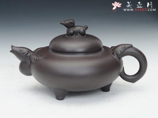 紫砂壶图片:三羊开泰 - 美壶网