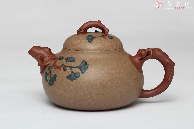紫砂壶图片：银杏 - 美壶网