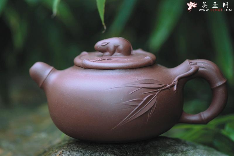 紫砂壶图片：竹趣 - 美壶网