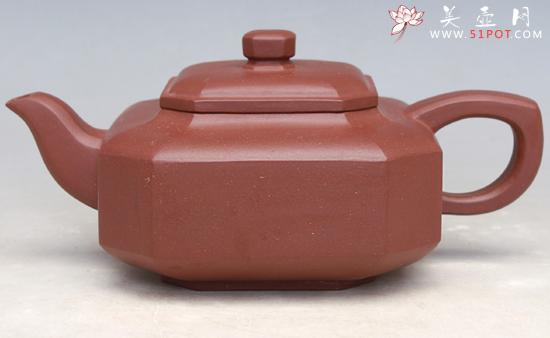 紫砂壶图片：四方侧角壶 - 美壶网