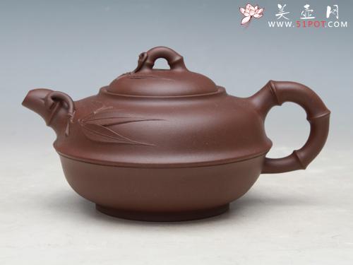 紫砂壶图片:紫泥竹报平安 - 美壶网