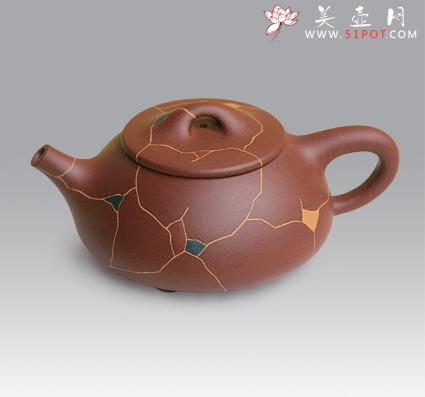 紫砂壶图片：冰片石瓢二 - 美壶网