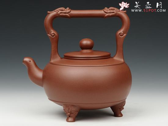 紫砂壶图片：三星提梁 - 美壶网