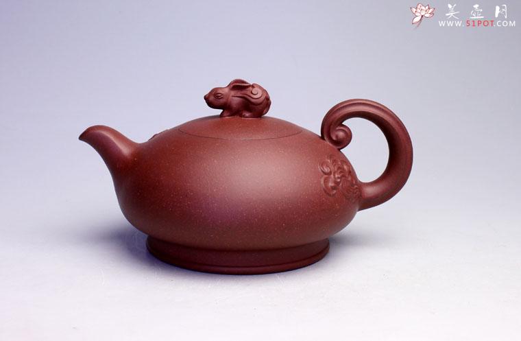 紫砂壶图片：云兔壶（兔年最新作品） - 美壶网