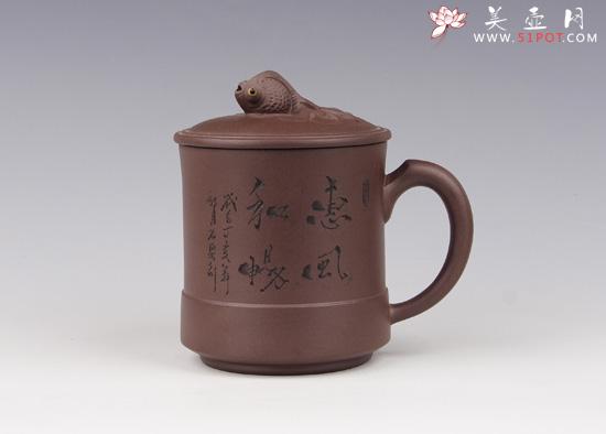 紫砂壶图片：鱼乐 - 美壶网