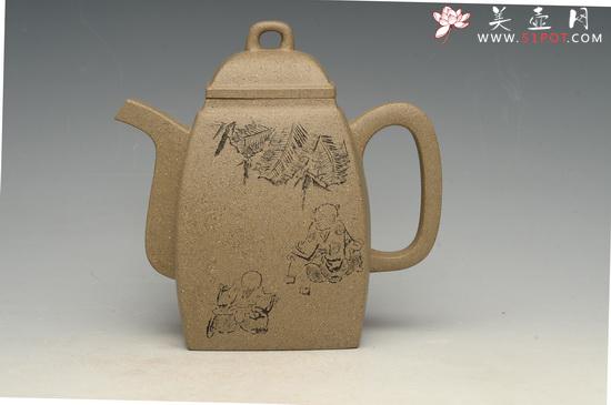 紫砂壶图片：汉方 - 美壶网