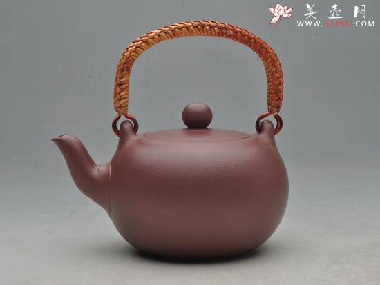 紫砂壶图片:藤把提梁 - 美壶网