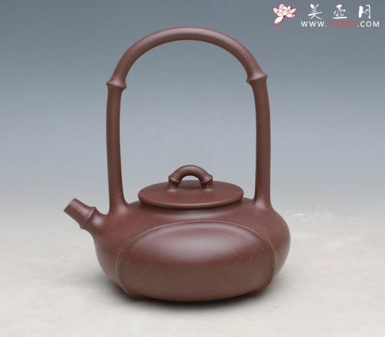紫砂壶图片：韵竹提梁 - 美壶网