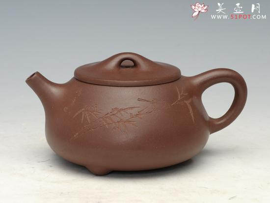 紫砂壶图片:汉堂石瓢 - 美壶网