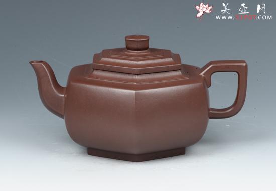 紫砂壶图片：六方雪华 - 美壶网