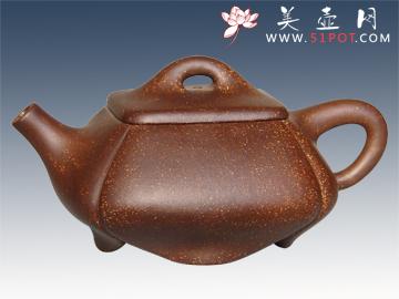 紫砂壶图片：四方石瓢 - 美壶网