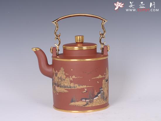 紫砂壶图片：大富贵提梁 - 美壶网