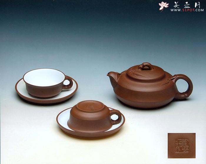 紫砂壶图片：墨竹茶具 - 美壶网