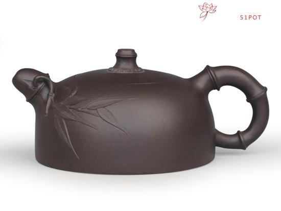 紫砂壶图片：半月竹 - 美壶网