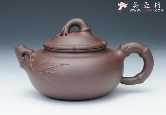 紫砂壶图片：道洪竹节 - 美壶网
