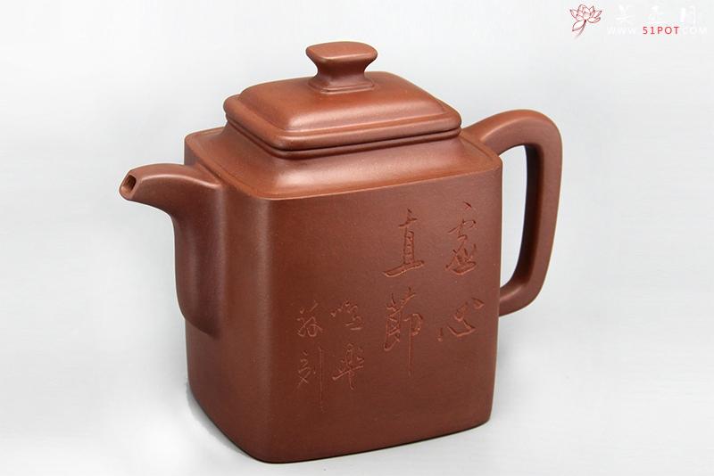 紫砂壶图片：明月方壶 - 美壶网