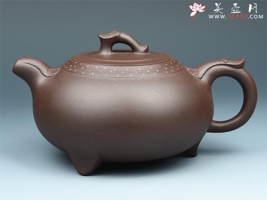 紫砂壶图片：  铺砂如意 - 美壶网