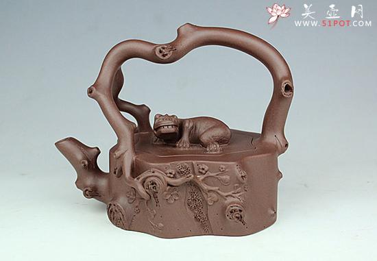 紫砂壶图片：辟邪提梁 - 美壶网