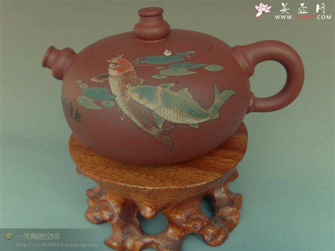 紫砂壶图片：鱼乐 - 美壶网