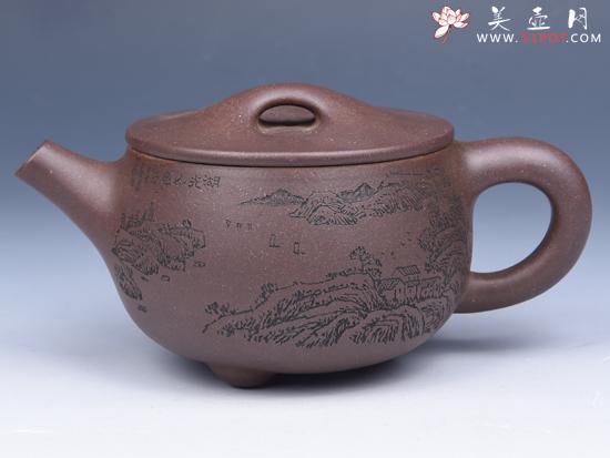 紫砂壶图片：  大口石瓢 - 美壶网