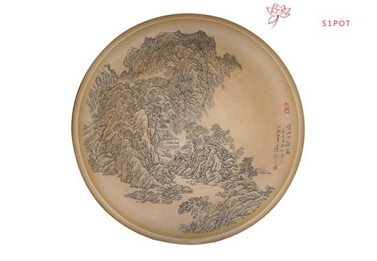 紫砂壶图片：07年陶刻之一 - 美壶网