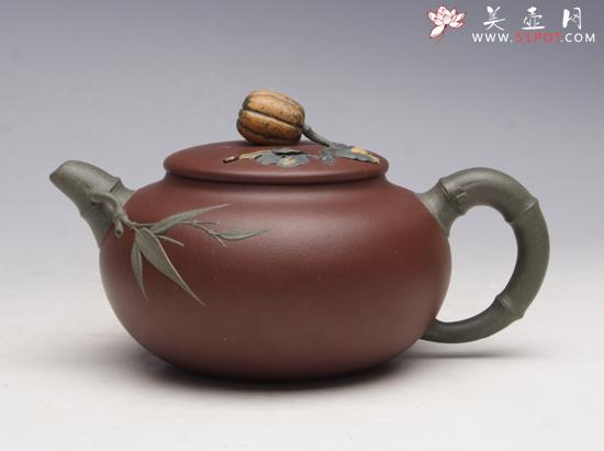 紫砂壶图片：佛手壶 - 美壶网