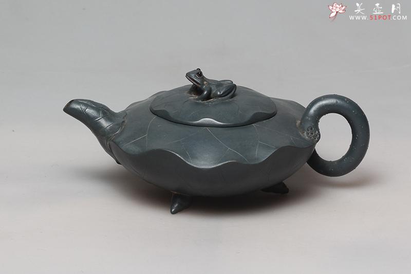 紫砂壶图片：青蛙荷叶壶 - 美壶网