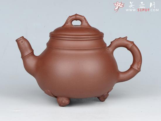 紫砂壶图片:鱼乐 容量:300cc 泥料:底槽清 - 美壶网