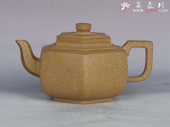 紫砂壶图片:六方雪华 - 美壶网