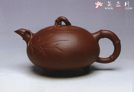 紫砂壶图片：劲竹 - 美壶网