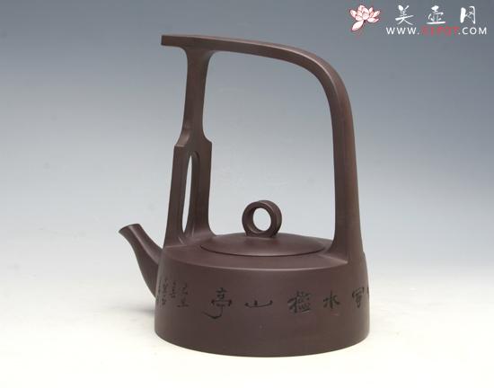 紫砂壶图片：鹧鸪提梁 - 美壶网