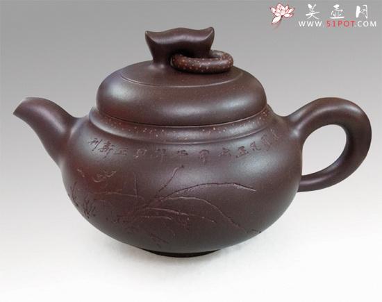 紫砂壶图片：贝立新 老紫泥 - 美壶网