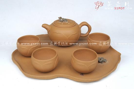 紫砂壶图片：青蛙莲心套壶 - 美壶网