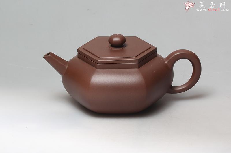 紫砂壶图片：矮六方壶 - 美壶网