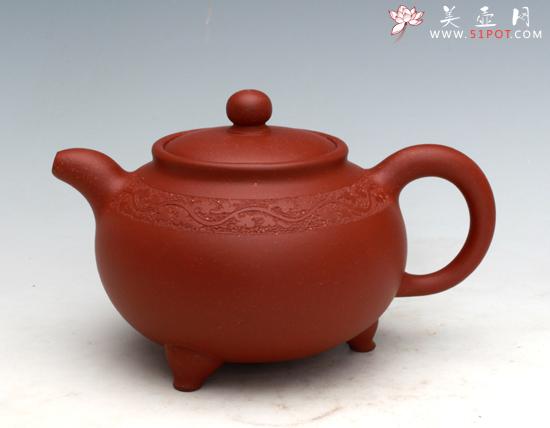 紫砂壶图片：三足玉润 - 美壶网