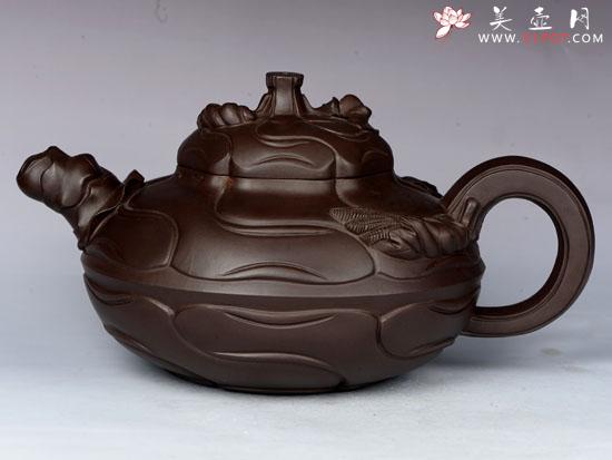 紫砂壶图片：风卷葵 - 美壶网