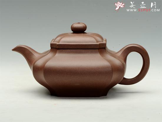 紫砂壶图片：四方抽角 - 美壶网