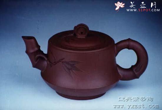 紫砂壶图片：大竹韵壶 - 美壶网