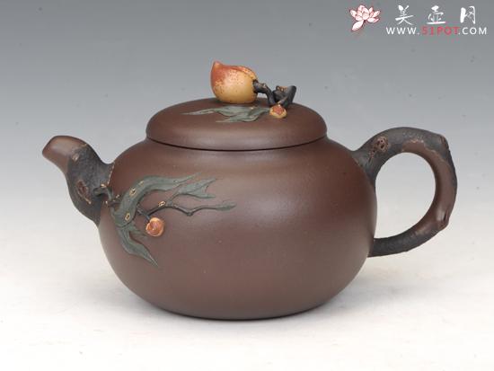 紫砂壶图片：桃子 - 美壶网