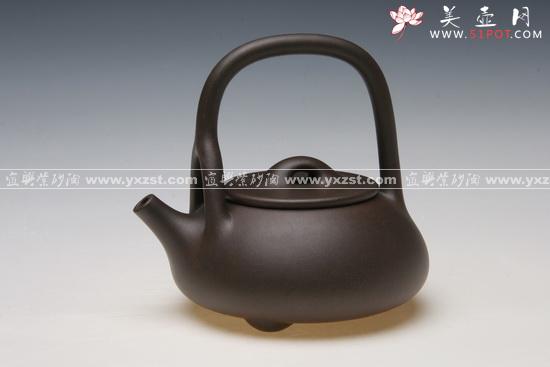 紫砂壶图片：全手工石瓢 - 美壶网