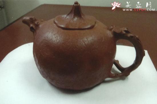 紫砂壶图片：朱泥供春 副本 - 美壶网