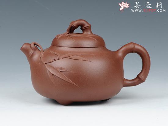 紫砂壶图片:三足柿圆 - 美壶网