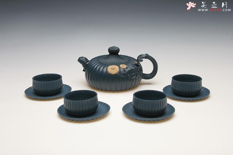 紫砂壶图片：三十六节菊花套具 - 美壶网