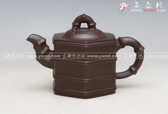 紫砂壶图片：竹节壶 - 美壶网
