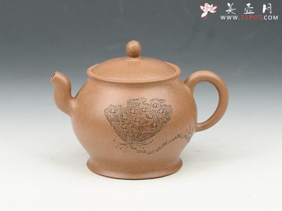 紫砂壶图片：陶韵壶 250cc 原矿老段泥 - 美壶网