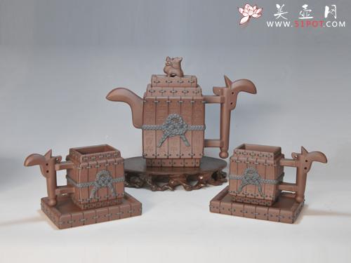 紫砂壶图片：战国竹简―孙子兵法（作战篇） 55... - 美壶网