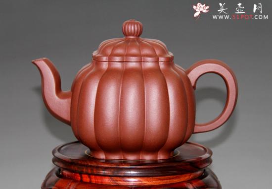 紫砂壶图片：筋纹宫灯 - 美壶网