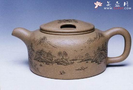 紫砂壶图片：牛盖莲子 - 美壶网