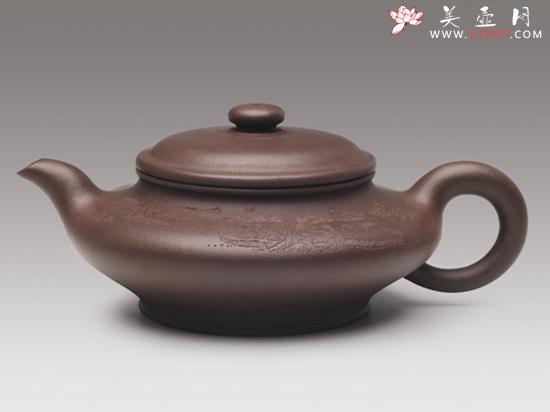紫砂壶图片：虚扁 - 美壶网