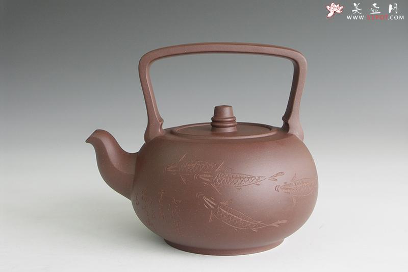 紫砂壶图片：汉风提梁 - 美壶网